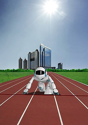 PSD 식물 편집 편집이미지 과학 비즈니스 첨단산업 빌딩 잔디 사람없음 건물 그래픽 장난감 달리기 3D 풀 발전 인조인간 로봇 입체 출발 첨단과학 준비자세 4차산업 편집3D 건축물 산업 포즈 컨셉 모션 디지털합성 준비 파일형식