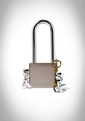 PSD 편집 편집이미지 과학 비즈니스 열쇠 첨단산업 자물쇠 사람없음 그래픽 장난감 3D 발전 인조인간 로봇 입체 첨단과학 잠금 보안 4차산업 편집3D 산업 컨셉 안전 디지털합성 파일형식