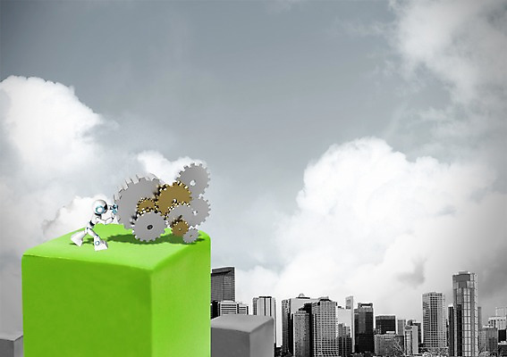 PSD 구름 편집 편집이미지 과학 비즈니스 하늘 첨단산업 빌딩 사람없음 건물 그래픽 장난감 3D 바퀴 발전 인조인간 로봇 입체 첨단과학 톱니바퀴 편집3D 자연요소 건축물 산업 컨셉 디지털합성 파일형식