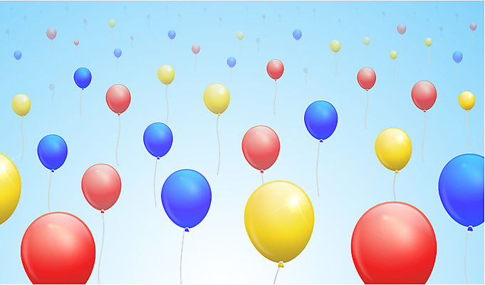 컬러 백그라운드 무늬 패턴 일러스트 하늘 이벤트 사람없음 빨간색 파란색 노란색 축제 패턴백그라운드 오브젝트 이벤트용품 풍선 국내일러스트 AI파일 파일형식 벡터