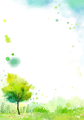 PSD 나무 식물 구름 꽃 백그라운드 일러스트 자연 페인터 하늘 풍경 잔디 사람없음 풀 자연백그라운드 페인터배경 국내일러스트 자연요소 페인팅 생태계 파일형식