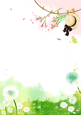 PSD 식물 모자 꽃 리본 줄 백그라운드 꽃밭 일러스트 자연 페인터 하늘 집게 풍경 잔디 초원 사람없음 풀 빨랫줄 민들레 자연백그라운드 빨래집게 페인터배경 국내일러스트 잡화 페인팅 생태계 파일형식