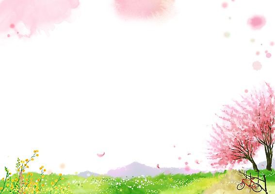 PSD 나무 식물 계절 길 백그라운드 일러스트 봄꽃 자연 페인터 하늘 풍경 초원 사람없음 울타리 자전거 봄풍경 봄 벚꽃 풀 벚나무 오솔길 자연백그라운드 페인터배경 봄배경 국내일러스트 꽃 페인팅 담장 바이크 생태계 파일형식