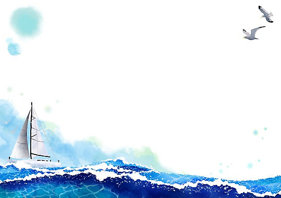 PSD 동물 계절 파도 바다 백그라운드 요트 일러스트 자연 페인터 갈매기 조류 하늘 풍경 사람없음 여름 여름풍경 보트 자연백그라운드 페인터배경 선박 국내일러스트 수상교통 배_교통 페인팅 생태계 파일형식 여름_계절