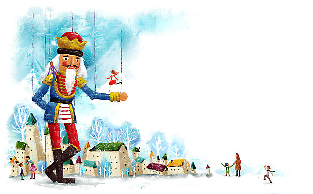 PSD 계절 여자 남자 문화 어린이 예술 인형 겨울 일러스트 주택 사람 성인 소인 호두까기인형 국내일러스트 건물 목각인형 파일형식