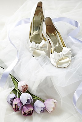 포토 JPG 스튜디오촬영 식물 꽃 리본 구두 결혼 백그라운드 신발 탁자 실내 사람없음 장식 튤립 하이힐 여성화 상차림 준비 웨딩테이블 웨딩슈즈 국내포토 가구 이벤트 내부 결혼소품 파일형식