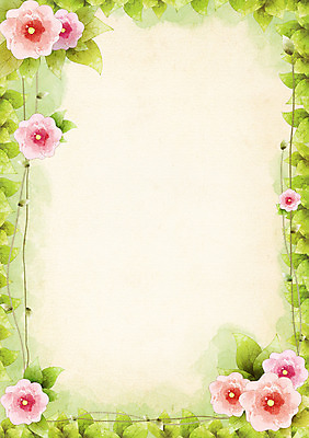 PSD 식물 배너 꽃 줄기 분홍색 컬러 백그라운드 잎 무늬 꽃무늬 꽃백그라운드 일러스트 자연 안내 프레임 사각틀 틀 사람없음 초록색 알림 꽃프레임 국내일러스트 사각형 생태계 파일형식
