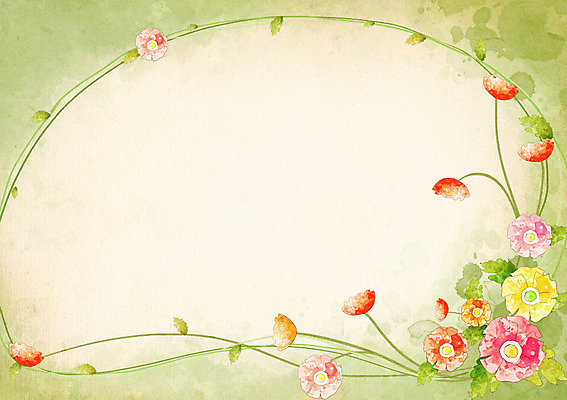 PSD 식물 배너 꽃 줄기 분홍색 컬러 백그라운드 잎 무늬 꽃무늬 꽃백그라운드 일러스트 자연 안내 프레임 틀 사람없음 빨간색 노란색 알림 꽃프레임 국내일러스트 생태계 파일형식