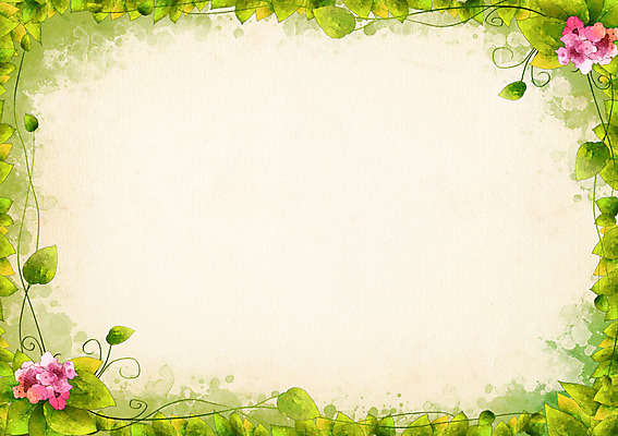 PSD 식물 배너 꽃 줄기 분홍색 컬러 백그라운드 잎 무늬 꽃무늬 꽃백그라운드 일러스트 자연 안내 프레임 사각틀 틀 사람없음 초록색 알림 꽃프레임 국내일러스트 사각형 생태계 파일형식