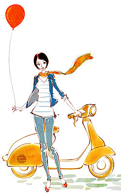 전신 PSD 우먼라이프 라이프스타일 여자 패션 교통수단 일러스트 한명 서기 들기 사람 성인 취미 라이프 바이크 목도리 스쿠터 오토바이 풍선 여자만 여자한명만 성인여자만 성인만 국내일러스트 1 잡화 육상교통 교통 모션 생활 파일형식