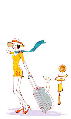 전신 PSD 모자 우먼라이프 라이프스타일 여자 패션 여행 일러스트 휴가 휴식 알림판 한명 서기 들기 사람 성인 취미 라이프 캐리어 여행가방 목도리 표지판 여자만 여자한명만 성인여자만 성인만 국내일러스트 1 잡화 컨셉 가방 모션 생활 파일형식