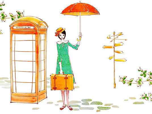 전신 PSD 나무 식물 모자 우먼라이프 라이프스타일 여자 패션 잎 가방 일러스트 우산 거리 알림판 한명 서기 들기 사람 성인 취미 라이프 표지판 공중전화 여자만 여자한명만 성인여자만 성인만 국내일러스트 1 잡화 모션 생활 전화기 파일형식