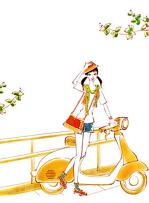 전신 PSD 나무 식물 모자 우먼라이프 라이프스타일 여자 패션 잎 가방 일러스트 거리 한명 서기 사람 성인 취미 라이프 울타리 바이크 목도리 스쿠터 오토바이 여자만 여자한명만 성인여자만 성인만 국내일러스트 1 잡화 육상교통 모션 생활 담장 파일형식