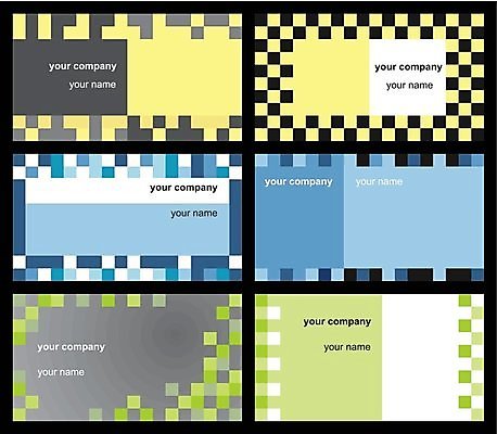 EPS 해외이미지 템플릿 배너 컨셉 패턴 일러스트 회사 비즈니스 통신 그래픽 세트 컬러풀 사무실 신용카드 이름 6 정사각형 모자이크 방문 해외202004 해외일러스트 도형 컬러 무늬 금융 숫자 파일형식 벡터 이미지허브