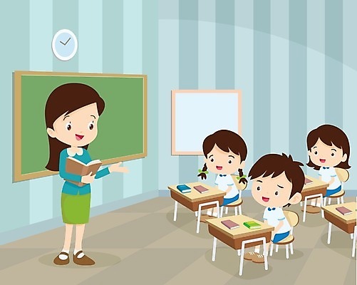 EPS 해외이미지 학생 여자 교육 남자 어린이 의자 일러스트 교실 학교 수업 소녀 소년 여러명 성인 책 교사 칠판 책상 신학기 해외202004 해외일러스트 직업 가구 다수 사람 파일형식 벡터 이미지허브