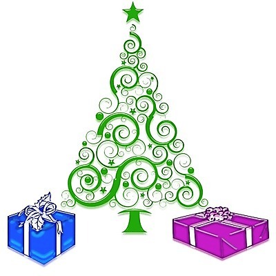 EPS 해외이미지 나무 전통 리본 크리스마스 일러스트 포장 휴가 선물 장식 초록색 컬러풀 놀람 축하 12월 해외202004 해외일러스트 식물 기념일 감정 컬러 컨셉 표정 날짜 파일형식 벡터 이미지허브