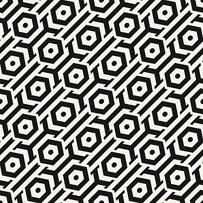 EPS 해외이미지 템플릿 디자인 선 백그라운드 패턴 일러스트 벽지 추상 흑백 그래픽 장식 검은색 줄무늬 덮개 흰색 직물 화려 인쇄 타일 질감 심플 육각형 패키지 망사 대칭 쇠창살 포장소품 해외202004 해외일러스트 도형 컬러 컨셉 무늬 포장 촬영기법 뚜껑 오브젝트 포장재료 파일형식 벡터 이미지허브