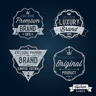 EPS 해외이미지 스티커 일러스트 사람없음 쇼핑 세트 라벨 빈티지 해외202004 해외일러스트 컨셉 프레임 파일형식 벡터 이미지허브