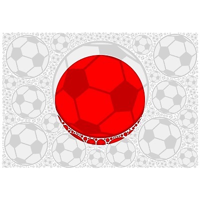 EPS 해외이미지 아시아 스포츠 컨셉 일러스트 아이디어 그래픽 빨간색 일본 축구 경쟁 흰색 깃발 우승 가죽 합성 패배 분실 챔피언 토너먼트 튕기기 필승 해외202004 해외일러스트 나라 컬러 모션 구기 최고 파일형식 벡터 이미지허브