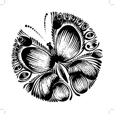 EPS 해외이미지 디자인 꽃 나비 백그라운드 일러스트 미술 사람없음 검은색 해외202004 해외일러스트 식물 컬러 곤충 문화예술 파일형식 벡터 이미지허브