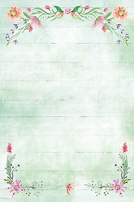 JPG 해외이미지 꽃 잎 일러스트 수채화 프레임 사람없음 로맨틱 해외일러스트 식물 컨셉 파일형식 이미지허브