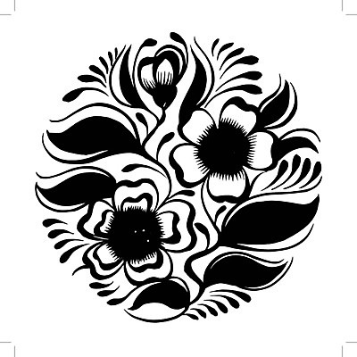 EPS 해외이미지 식물 디자인 꽃 백그라운드 잎 일러스트 미술 사람없음 검은색 원형 해외202004 해외일러스트 도형 컬러 문화예술 파일형식 벡터 이미지허브