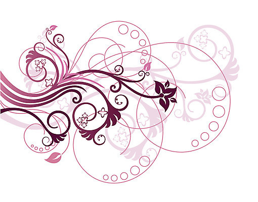 EPS 해외이미지 식물 꽃 분홍색 잎 일러스트 잉크 사람없음 보라색 봄 시간 생일 파마 두루마리 생태계 해외202004 해외일러스트 헤어스타일 계절 기념일 컬러 파일형식 벡터 이미지허브