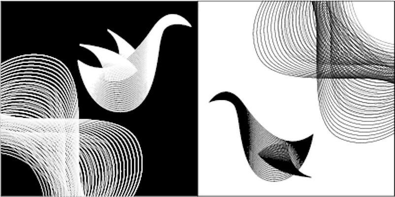 EPS 해외이미지 모양 동물 디자인 실루엣 선 2 패턴 일러스트 자연 조류 추상 흑백 나선형 그래픽 검은색 소용돌이 흰색 화려 심볼 오브젝트 사인 그림 비둘기 엘리먼트 평형 해외202004 해외일러스트 컬러 컨셉 무늬 촬영기법 수영 회오리 생태계 파일형식 벡터 이미지허브