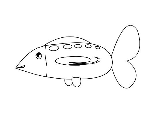 EPS 해외이미지 동물 캐릭터 음식 신체 일러스트 상상 어류 입 만화 그림 꼬리 윤곽 지느러미 공상 해외202004 해외일러스트 일러캐릭터 신체부위 수중동물 파일형식 벡터 이미지허브