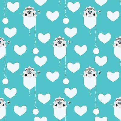 EPS 해외이미지 동물 구름 행복 종이 패턴 일러스트 공 포유류 자연 벽지 조류 하늘 초록색 봄 하트 시골 직물 양 뜨개질 만화 해외202004 해외일러스트 자연요소 모양 계절 감정 컬러 무늬 취미 생태계 파일형식 벡터 이미지허브