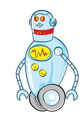 EPS 해외이미지 일러스트 미래 세로 빛 금속 기계 바퀴 만화 로봇 전자 안드로이드 휴머노이드 해외202004 해외일러스트 컨셉 재질 파일형식 벡터 이미지허브