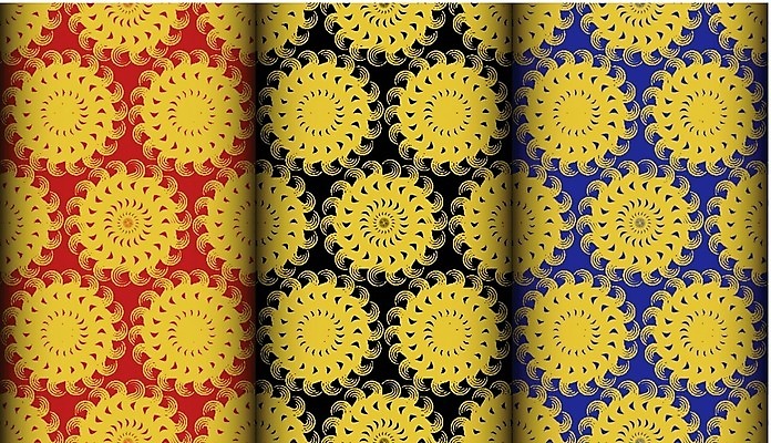 EPS 해외이미지 모양 디자인 백그라운드 패턴 일러스트 벽지 추상 그래픽 장식 컬러풀 태양 직물 황금 해외202004 해외일러스트 자연요소 컬러 무늬 파일형식 벡터 이미지허브