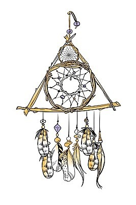 EPS 해외이미지 전통 일러스트 사람없음 장식 꿈 구슬 깃털 부적 드림캐쳐 해외202004 해외일러스트 파일형식 벡터 이미지허브