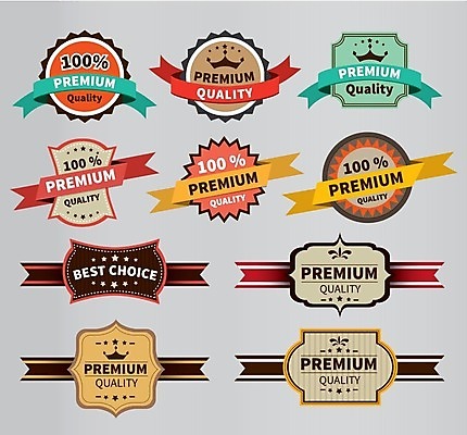 EPS 해외이미지 리본 스티커 일러스트 사람없음 쇼핑 세트 라벨 해외202004 해외일러스트 프레임 파일형식 벡터 이미지허브