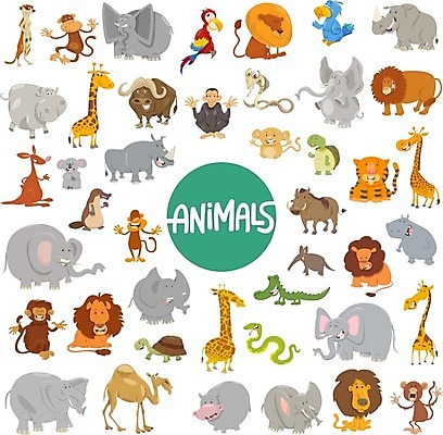 EPS 해외이미지 클립아트 동물 캐릭터 행복 야생동물 일러스트 자연 동화 코끼리 동물원 종류 미소 세트 원숭이 뱀 호랑이 유머 거북이 사자 큼 만화 수집 기린 사파리 그림 앵무새 낙타 악어 공상 캥거루 코뿔소 마스코트 미어캣 해외202004 해외일러스트 일러캐릭터 감정 포유류 파충류 조류 표정 크기 생태계 파일형식 벡터 이미지허브