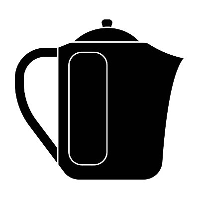 EPS 해외이미지 일러스트 가정 유리 물 검은색 항아리 도자기 플랫 만화 심플 해외202004 해외일러스트 자연요소 컬러 재질 파일형식 벡터 이미지허브