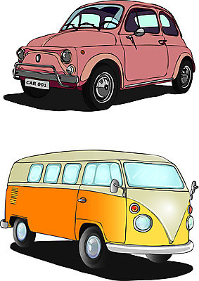 EPS 해외이미지 산업 여행 컨셉 일러스트 비즈니스 자동차 버스 배달원 속도 제트기 분배 해외202004 해외일러스트 직업 육상교통 대중교통 비행기 파일형식 벡터 이미지허브