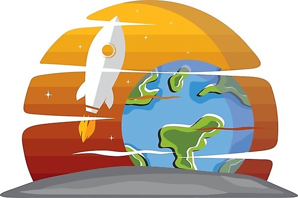 EPS 해외이미지 구름 별 지구 과학 일러스트 하늘 불 불꽃 미술 태양 우주 행성 로켓 탐험 우주비행사 달 우주선 심볼 사인 시작 은하계 제트기 활자 해외202004 해외일러스트 자연요소 문화예술 비행기 활자판 파일형식 벡터 이미지허브