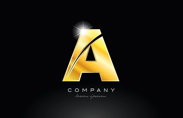 EPS 해외이미지 모양 템플릿 디자인 알파벳 백그라운드 일러스트 회사 비즈니스 금속 검은색 황금 편지 심볼 신분 A 엘리먼트 활자 해외202004 해외일러스트 영어 컬러 재질 활자판 파일형식 벡터 이미지허브