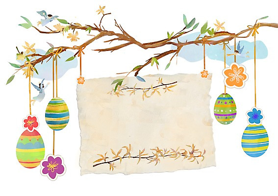 PSD 나무 식물 구름 꽃 기독교 종교 백그라운드 잎 연주 일러스트 하늘 천사 세명 나뭇가지 나팔 부활절계란 국내일러스트 자연요소 악기 음악 부활절 사람 계란 파일형식