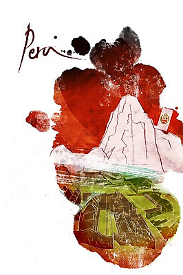 PSD 문자 건축물 손글씨 알파벳 영어 나라 상징 캘리배경 백그라운드 일러스트 캘리그라피 산 타이포그라피 글자캘리그라피 사람없음 건물 단어 국기 페루 국내일러스트 건축 남아메리카 파일형식