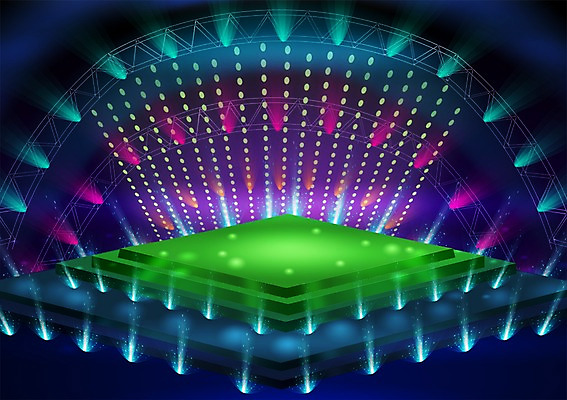 PSD 백그라운드 일러스트 조명 사람없음 인테리어 무대 국내일러스트 디자인 파일형식