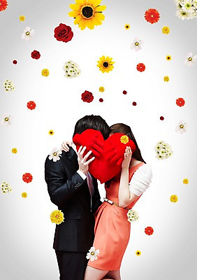 PSD 서양인 외국인 식물 백인 편집 편집이미지 라이프스타일 커플 여자 남자 꽃 한쌍 커플라이프 해바라기 키스 국화 사랑 사람 이벤트 20대 성인 두명 옆모습 장미 하트 달리아 하트쿠션 청년만 성인만 이미지편집 모양 감정 뷰포인트 쿠션 관계 인종 청년 생활 애정표현 파일형식