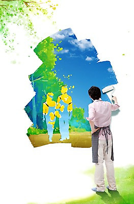 전신 PSD 나무 식물 구름 편집이미지 계절 남자 실루엣 백그라운드 페인팅 하늘 나뭇잎 거리 한명 서기 들기 사람 동양인 풍경 잔디 초원 성인 뒷모습 새싹 앞치마 페인트 봄풍경 봄 한국인 나뭇가지 페인트칠 풀 롤러 남자만 남자한명만 성인남자만 성인만 이미지편집 자연요소 1 뷰포인트 잎 모션 촬영기법 인종 파일형식