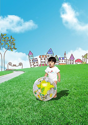 전신 PSD 외국인 나무 구름 편집 편집이미지 여자 지구 비즈니스 공 놀이 하늘 주택 한명 서기 사람 동양인 잔디 초원 건물 앞모습 세계 글로벌 지구본 아기 풀 키즈비즈니스 여자만 여자한명만 아기만 여자아기만 여자아기한명만 이미지편집 자연요소 식물 1 건축물 뷰포인트 모션 인종 파일형식