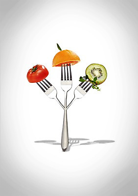 PSD 편집 편집이미지 식기 웰빙 백그라운드 포크 토마토 오렌지 과일 키위 사람없음 신선 유기농 이미지편집 채소 파일형식