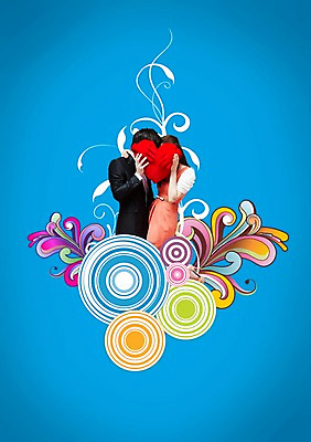 전신 도형 PSD 서양인 외국인 식물 백인 편집 편집이미지 문양 커플 원피스 여자 남자 결혼 백그라운드 쿠션 잎 무늬 키스 사랑 서기 들기 사람 정장 턱시도 이벤트 20대 성인 두명 옆모습 마주보기 하트 가림 원형 애정표현 하트쿠션 청년만 성인만 이미지편집 모양 옷 감정 뷰포인트 관계 모션 인종 청년 표현 파일형식