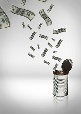 PSD 편집 편집이미지 라이프스타일 지폐 돈 비즈니스 통 사람없음 금융 경제 비즈니스라이프 오픈 캔 통조림 이미지편집 생활 재산 파일형식