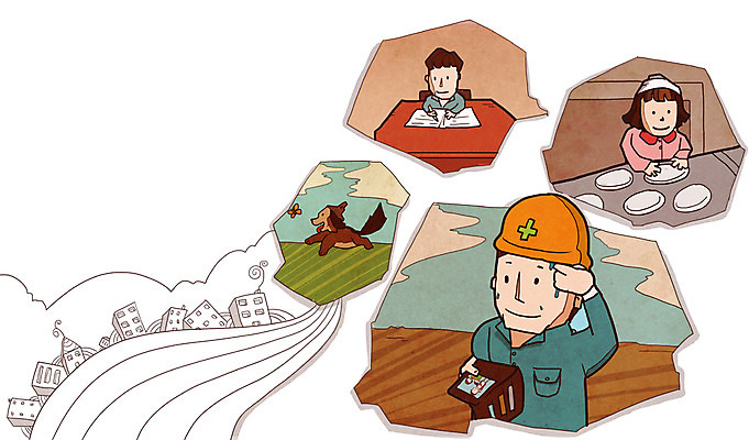 PSD 동물 라이프스타일 건축물 여자 남자 아들 어린이 일러스트 가정 가족 엄마 함께함 들기 사람 소년 잔디 상반신 라이프 세명 건설현장 자녀 가족라이프 작업 작업실 지갑 아빠 강아지 안전모 책상 땀 기념사진 국내일러스트 식물 건축 가구 컨셉 관계 모션 건설업 생활 반려동물 개 헬멧 안전장비 파일형식