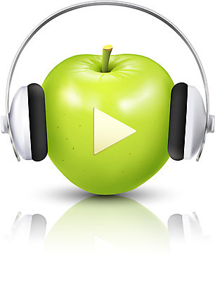 아이콘 이어폰 과일 입체아이콘 디테일아이콘 사람없음 디지털 헤드셋 음악감상 사과 오브젝트 친환경 청사과 재생 플레이 디테일 2D아이콘 AI파일 음향기기 환경 헤드폰 감상 입체 파일형식 벡터